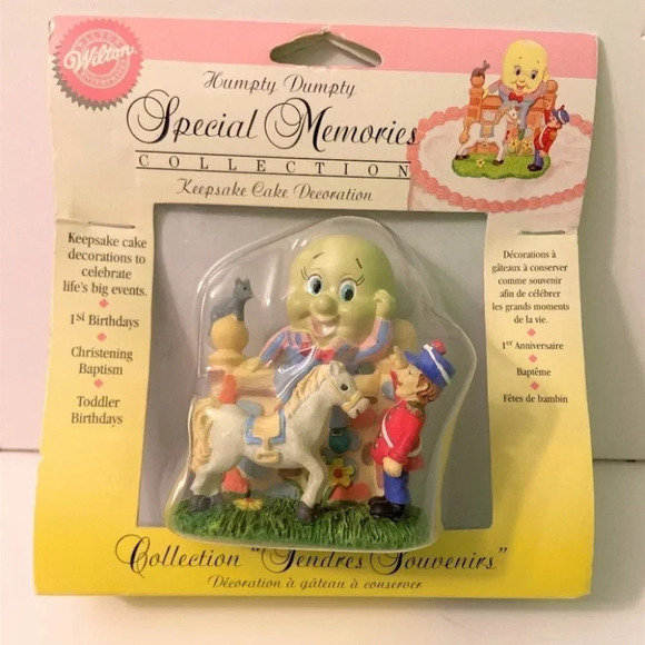 Humpty Dumpty Wilton Special Memories Collection Keepsake Cake Decoration Topper - Picture 1 of 7